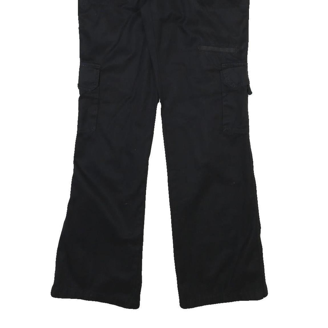 DICKIES Mens Black Cotton Blend Regular Fit Straight Leg Trousers W32 L31