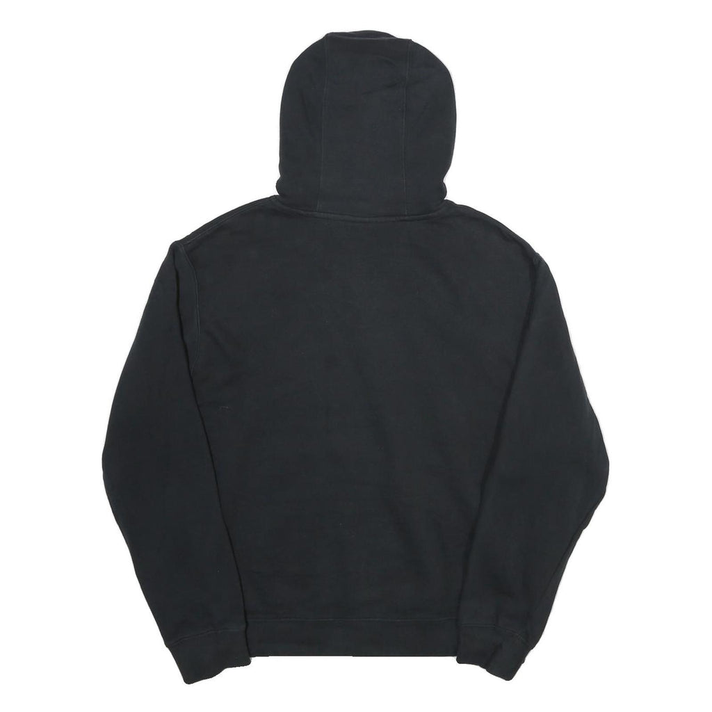 NIKE Mens Black Huffman Football Pullover Hoodie L Cotton Blend Sportswear