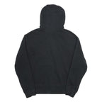 NIKE Mens Black Huffman Football Pullover Hoodie L Cotton Blend Sportswear