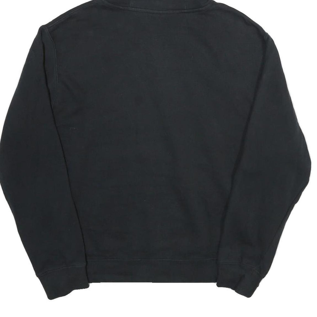 NIKE Mens Black Huffman Football Pullover Hoodie L Cotton Blend Sportswear