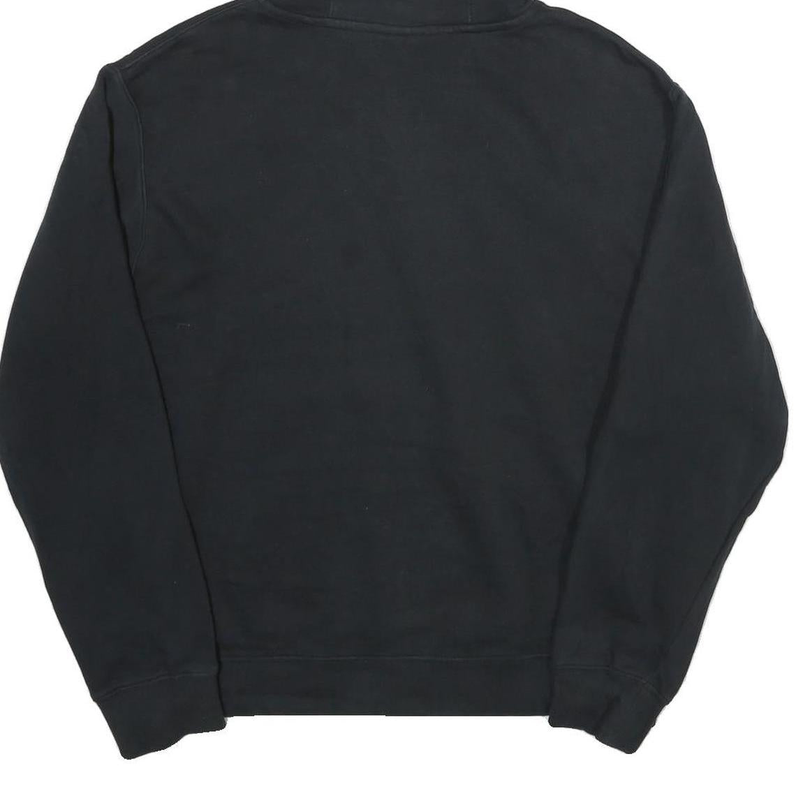 NIKE Mens Black Huffman Football Pullover Hoodie L Cotton Blend Sportswear