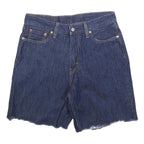 LEVI'S Womens Denim Blue Shorts Casual M W30 Raw Hem Classic Fit