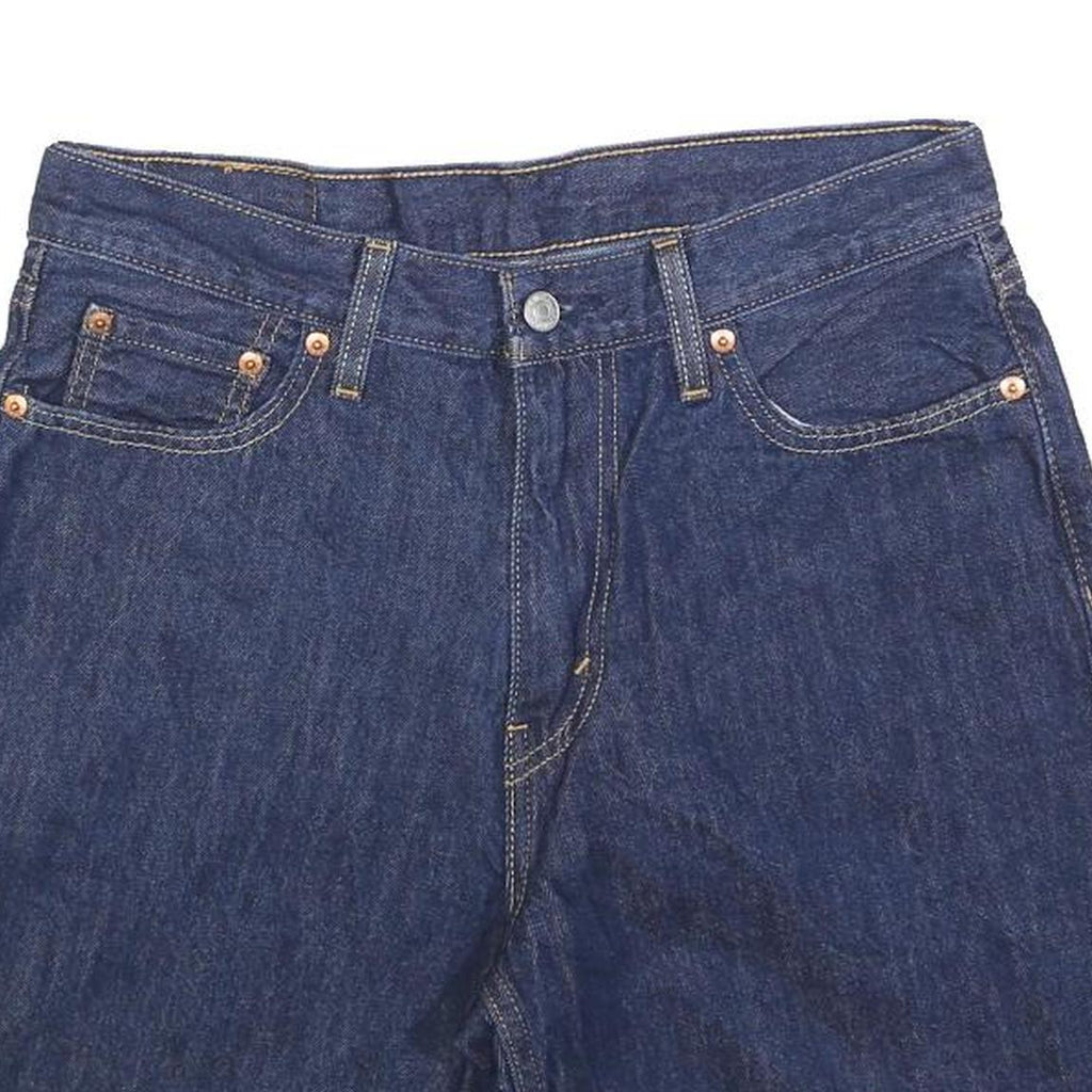 LEVI'S Womens Denim Blue Shorts Casual M W30 Raw Hem Classic Fit