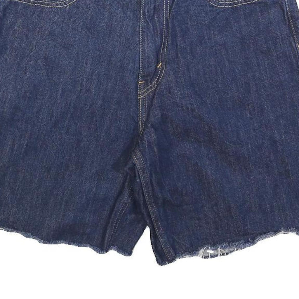 LEVI'S Womens Denim Blue Shorts Casual M W30 Raw Hem Classic Fit
