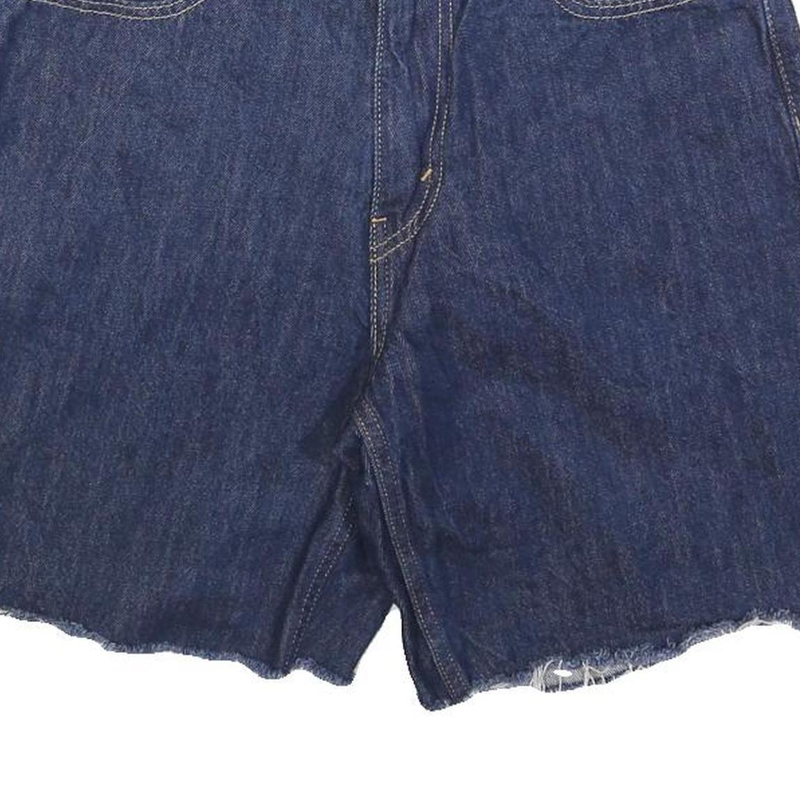 LEVI'S Womens Denim Blue Shorts Casual M W30 Raw Hem Classic Fit