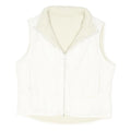 CHAMPION Womens White Zip Jacket S Polyester Blend Plain Lightweight Sport