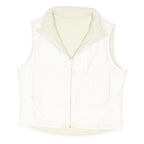 CHAMPION Womens White Zip Jacket S Polyester Blend Plain Lightweight Sport