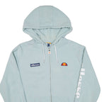 ELLESSE Womens Blue Hoodie Full Zip UK 10