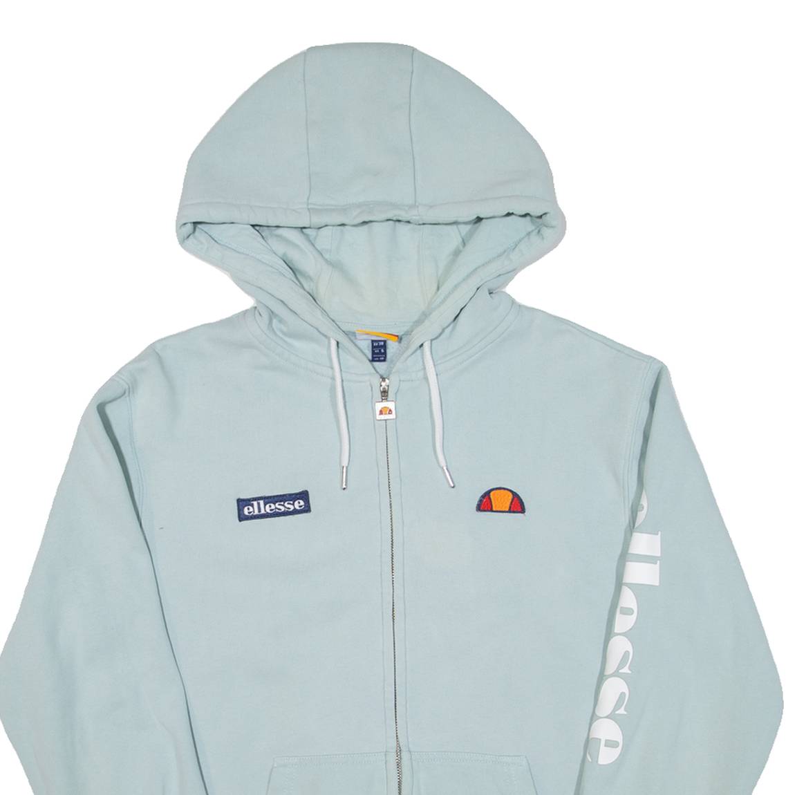 ELLESSE Womens Blue Hoodie Full Zip UK 10