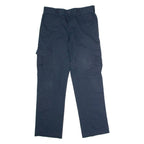DICKIES Workwear Cargo Mens Trousers Blue Regular Straight W32 L32