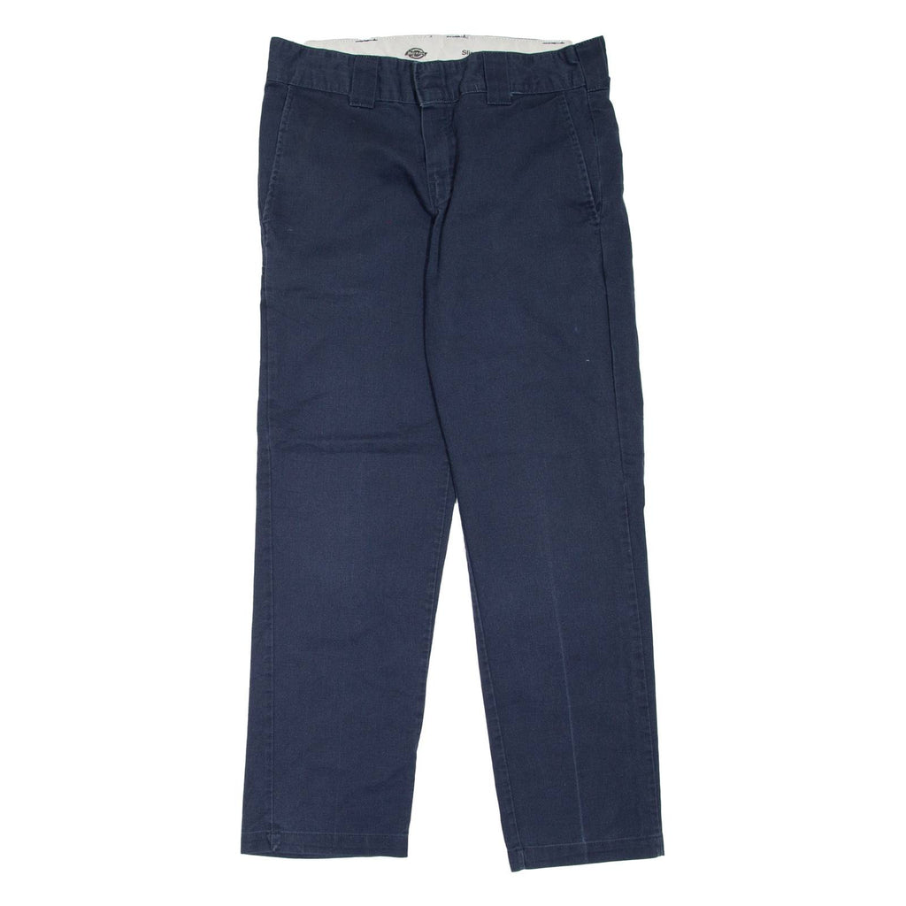DICKIES Workwear Womens Trousers Blue Slim Tapered W30 L30