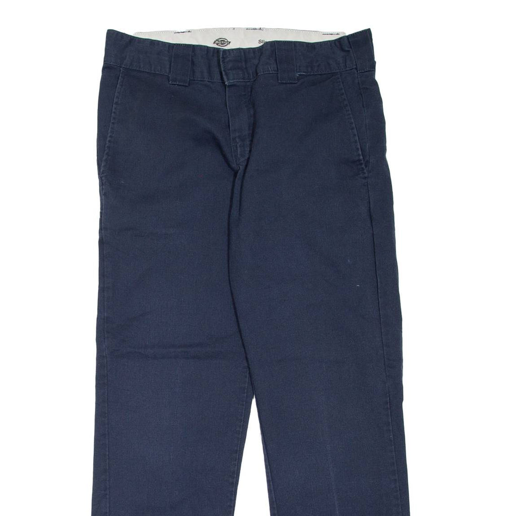 DICKIES Workwear Womens Trousers Blue Slim Tapered W30 L30