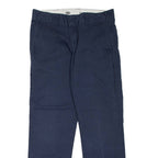 DICKIES Workwear Womens Trousers Blue Slim Tapered W30 L30