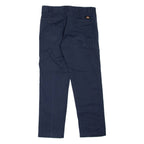 DICKIES Workwear Womens Trousers Blue Slim Tapered W30 L30