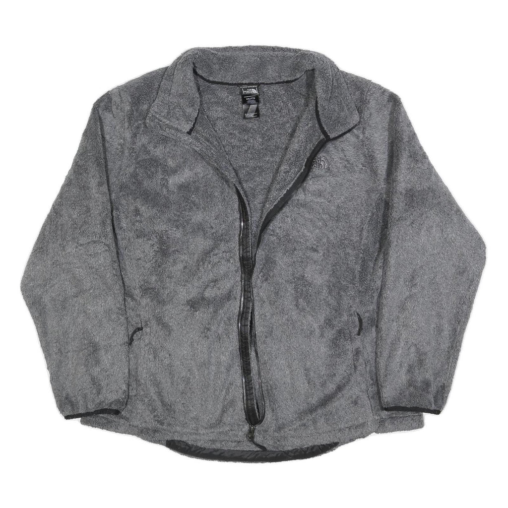 THE NORTH FACE Womens Grey Polyester Zip Jacket 2XL Fleece Casual Outdoor