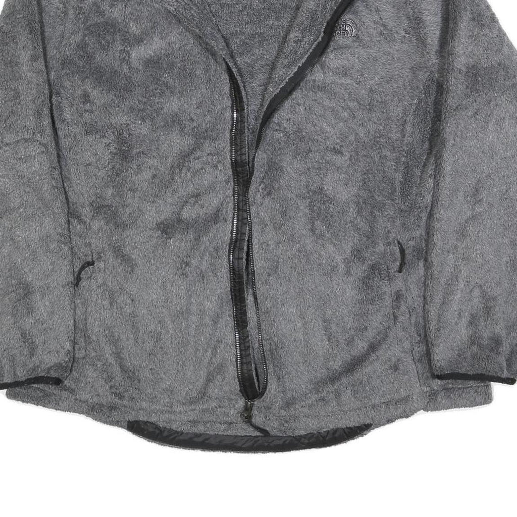 THE NORTH FACE Womens Grey Polyester Zip Jacket 2XL Fleece Casual Outdoor