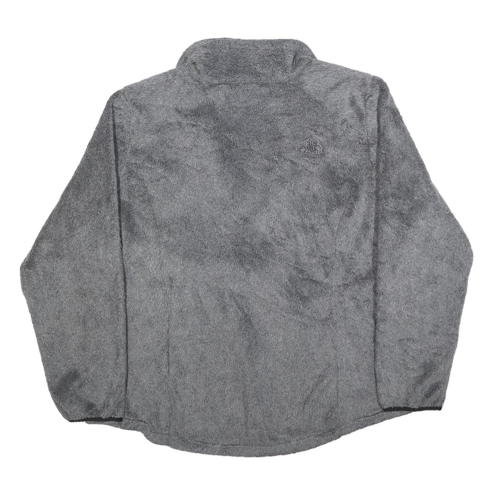 THE NORTH FACE Womens Grey Polyester Zip Jacket 2XL Fleece Casual Outdoor