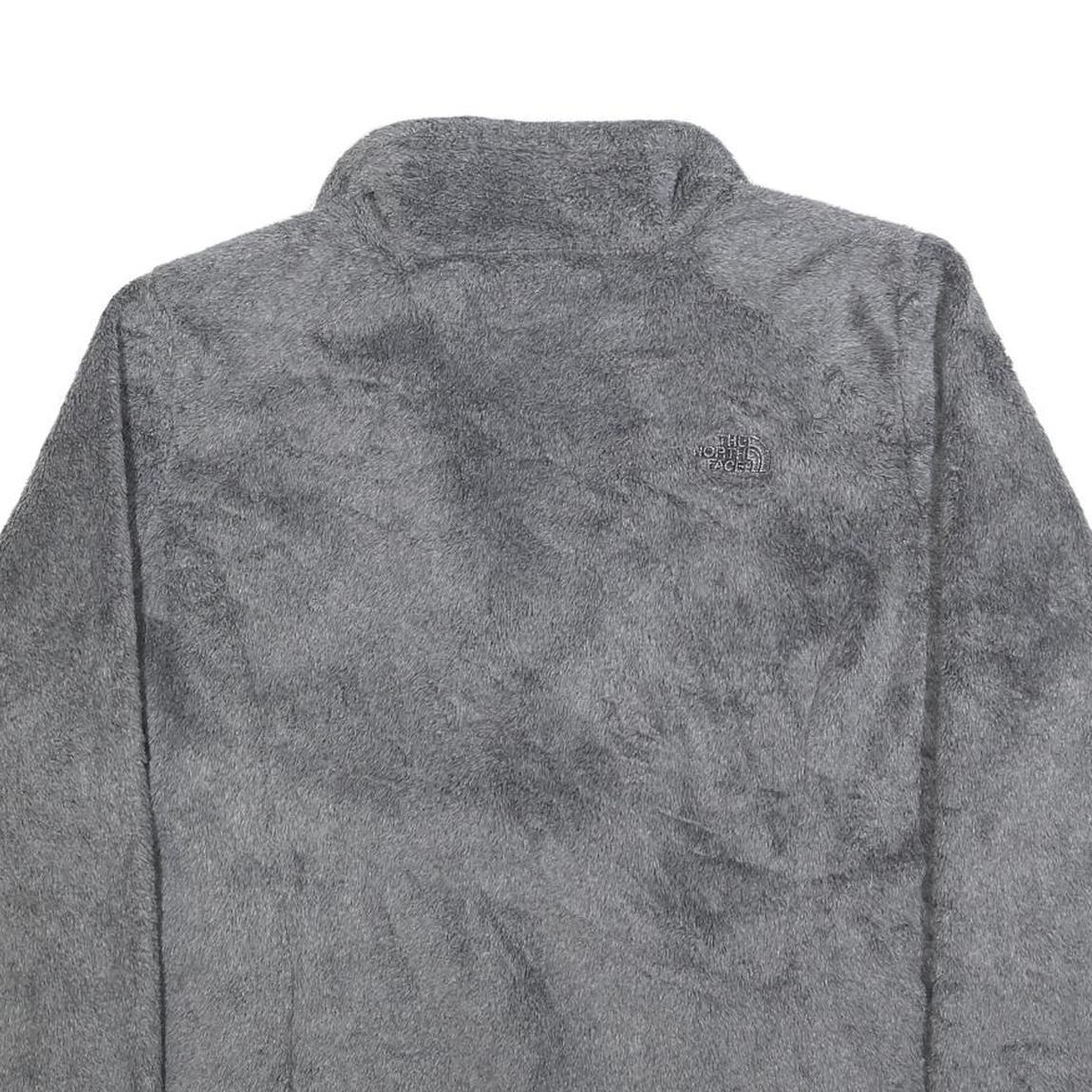 THE NORTH FACE Womens Grey Polyester Zip Jacket 2XL Fleece Casual Outdoor