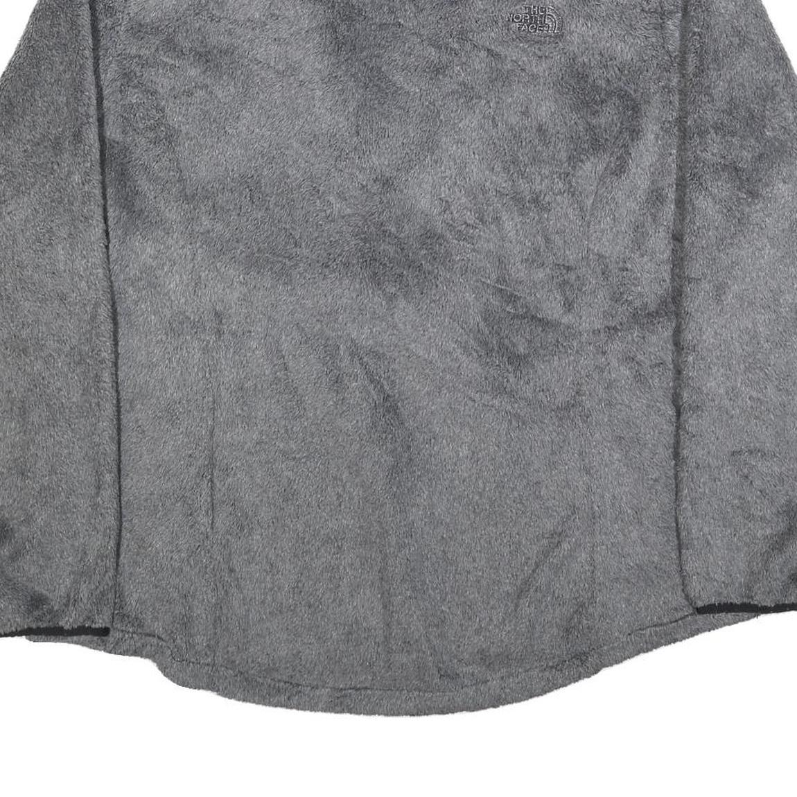 THE NORTH FACE Womens Grey Polyester Zip Jacket 2XL Fleece Casual Outdoor