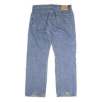 LEVI'S 501 Mens Jeans Blue Regular Straight Denim Medium W32 L30 Classic Style