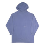 Womens Blue Hoodie XL Used Washed Distressed Print Cotton Blend Casual