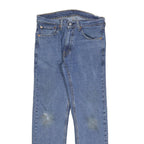 LEVI'S 505 Mens Jeans Blue Regular Straight Denim Medium W32 L30 Classic Cotton