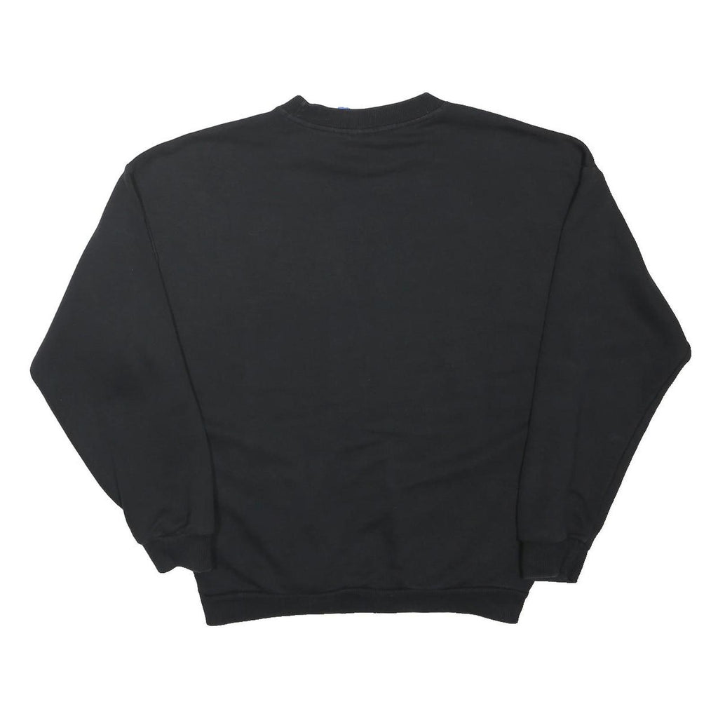 ADIDAS ORIGINALS Womens Black Sweatshirt Crew Neck UK 10 Cotton Blend Pullover
