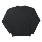 ADIDAS ORIGINALS Womens Black Sweatshirt Crew Neck UK 10 Cotton Blend Pullover