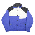 REI Mens Blue & White Panelled Nylon Zip Jacket XL Outdoor Casual Windbreaker