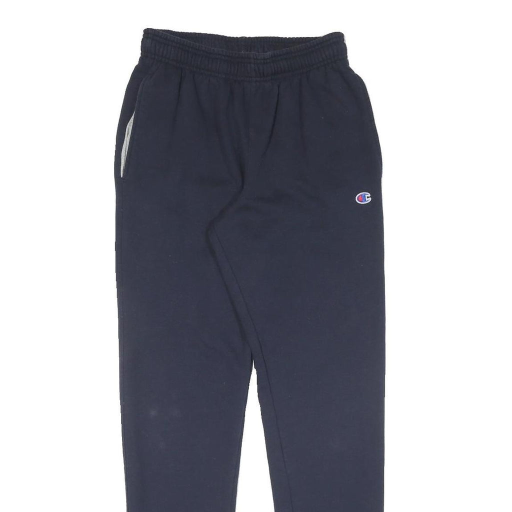 CHAMPION Mens Joggers Navy Blue S W26 L32 Logo Slim Tapered Casual Wear