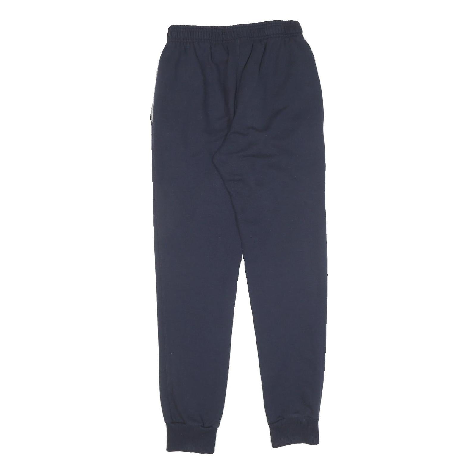 CHAMPION Mens Joggers Navy Blue S W26 L32 Logo Slim Tapered Casual Wear