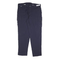 CARHARTT Mens Relaxed Navy Blue Cotton Blend Cargo Trousers W40 L34 Workwear