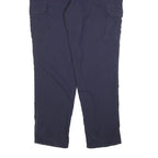 CARHARTT Mens Relaxed Navy Blue Cotton Blend Cargo Trousers W40 L34 Workwear