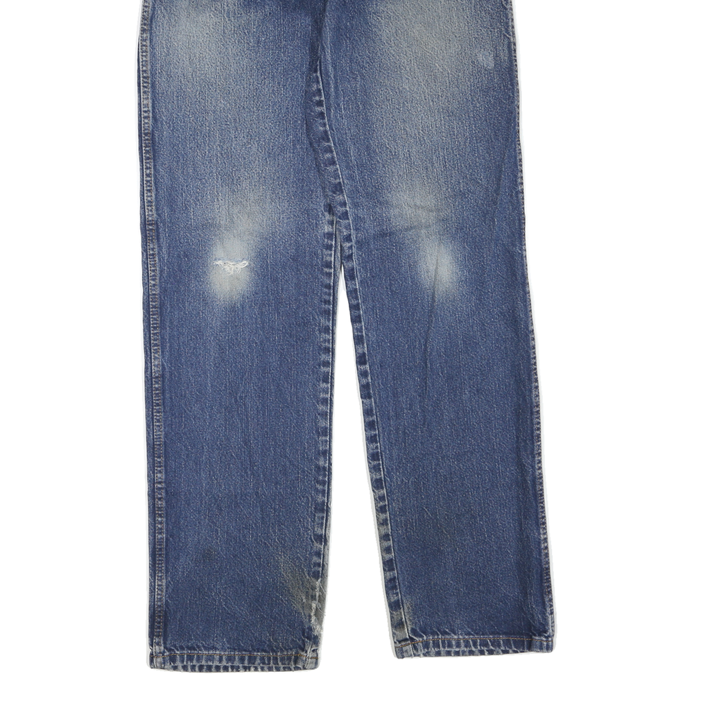 DICKIES Mens Jeans Blue Regular Straight Denim Medium Wash W32 L35 Durable