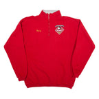 DISNEY Nancy Name Print Womens Sweatshirt Red 1/4 Zip ONE SIZE