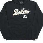 URBAN CHAMPS Mens Black Boilers 33 Pullover Hoodie L Cotton Blend Casual