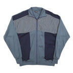 ATHLET CLASSIC Mens Blue & Navy Zip Jacket L Polyester Blend Colourblock Casual