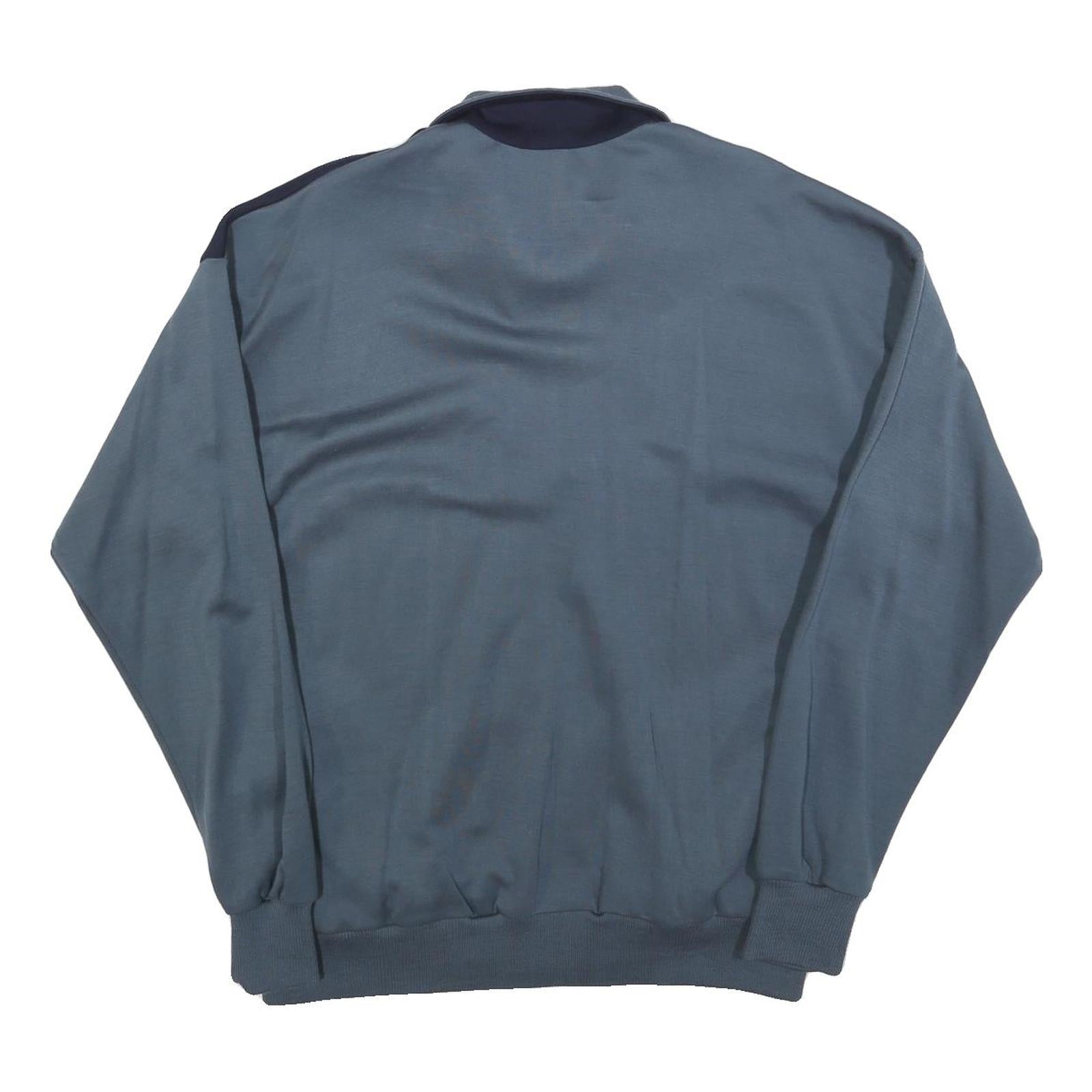 ATHLET CLASSIC Mens Blue & Navy Zip Jacket L Polyester Blend Colourblock Casual