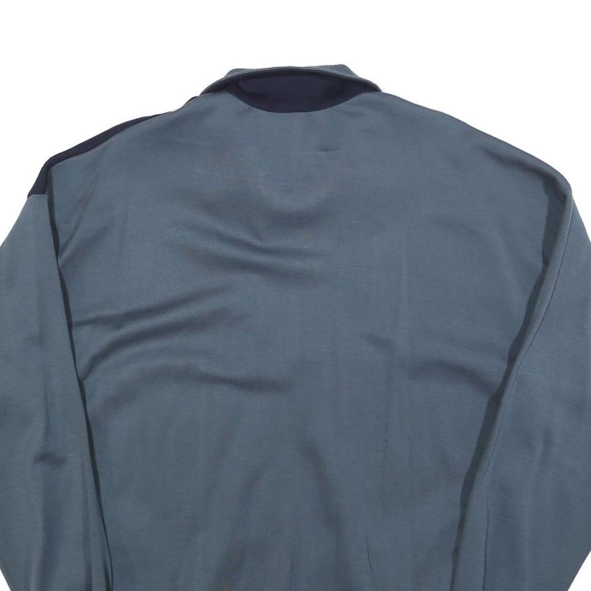 ATHLET CLASSIC Mens Blue & Navy Zip Jacket L Polyester Blend Colourblock Casual