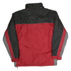 KEMPO Mens Red & Black Zip Up Polyester Outdoor Jacket L Casual Lightweight