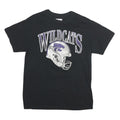 CAPTIVATING Mens Black Wildcats Graphic T-Shirt M Short Sleeve Crew Neck Sports