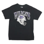 CAPTIVATING Mens Black Wildcats Graphic T-Shirt M Short Sleeve Crew Neck Sports