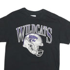 CAPTIVATING Mens Black Wildcats Graphic T-Shirt M Short Sleeve Crew Neck Sports