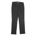 LEVI'S Womens Classic Black Straight Denim Raw Jeans W28 L32 Cotton Blend Zip