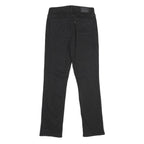 LEVI'S Womens Classic Black Straight Denim Raw Jeans W28 L32 Cotton Blend Zip