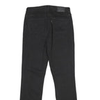 LEVI'S Womens Classic Black Straight Denim Raw Jeans W28 L32 Cotton Blend Zip