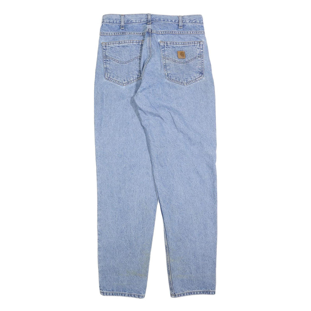 CARHARTT Mens Jeans Blue Regular Straight Denim Medium W34 L34 Classic Cotton