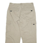 WRANGLER Mens Cotton Beige Regular Straight Trousers W36 L30 Cargo Style
