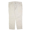 CARHARTT Mens Cotton Blend Beige Relaxed Straight Trousers W42 L32 Workwear
