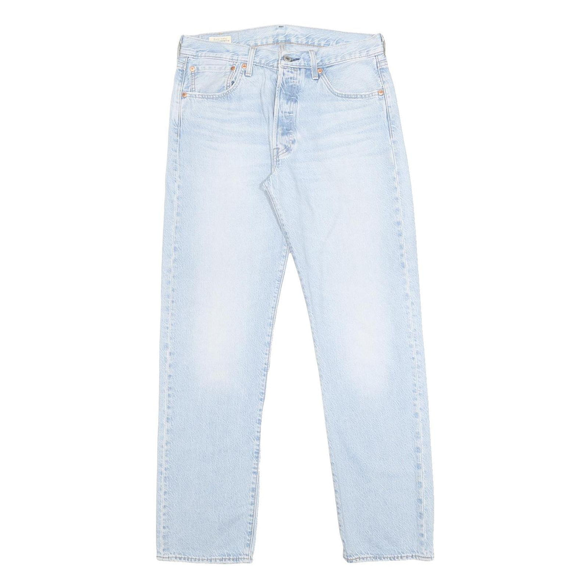 LEVI'S 501 BIG E Mens Jeans Blue Regular Straight Denim Light W32 L32 Classic